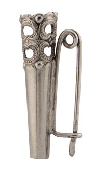 Preview: Hülse für Bärte und Federn Hutschmuck  Anstecker